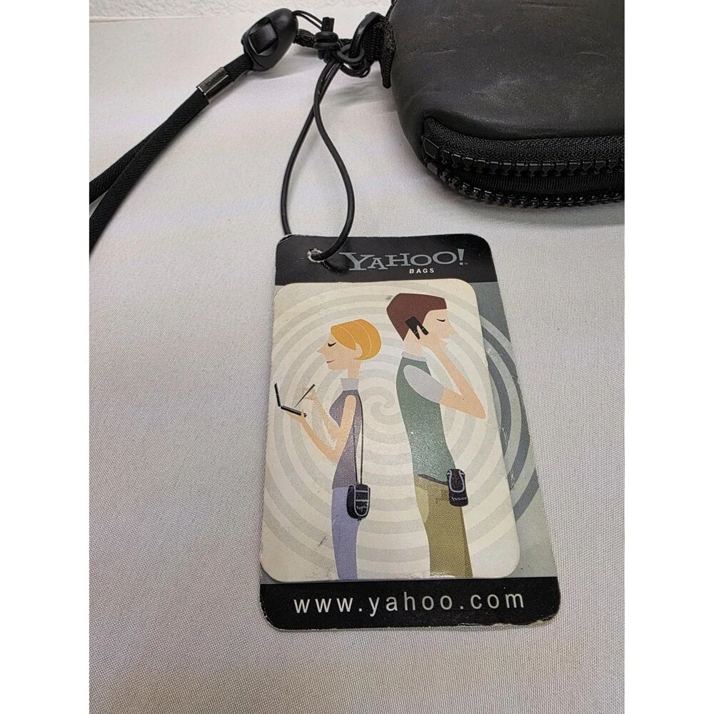 Vintage RARE Collectible Yahoo! bags 2001 flip phone cell carrier case black NWT